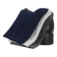 邑棉诸暨袜子男士中筒袜春秋季【吸汗透气】纯色商务休闲长筒袜10双 黑色 10双