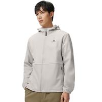 骆驼(CAMEL)户外软壳衣款防泼水保暖亲肤长袖外套夹克男 A0W218143A 冰晶灰男款 XXL