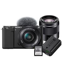 索尼（SONY）ZV-E10L人像KIT套装-黑色