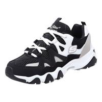 Skechers斯凯奇男女同款怪兽甜心小白鞋厚底增高休闲运动鞋老爹鞋99999693 黑色/白色BKW 35