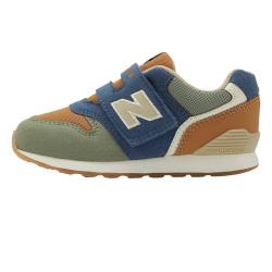 new balance BALANCE0-4岁婴幼童秋冬舒适百搭学步鞋996OG 草绿/土橘/深蓝 27.5 脚长16cm
