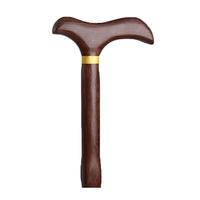 可孚 实木拐杖老人助行器鸡冠木拐棍防滑手杖 KFZG012 80cm