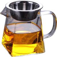 GIANXI玻璃公道杯带过滤网茶漏套装茶具配件茶水分茶器加厚公道杯350ml 公道杯+茶漏350ml