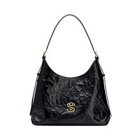 西木汀 狂想日记 腋下托特包女牛皮单肩包小个子轻奢 深邃黑 小号 无规格