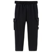 Converse 匡威童装男童纯棉舒适运动裤春秋儿童舒适毛圈侧边口袋休闲长裤 正黑色 110 /50 【身高98-104cm】