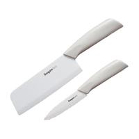 拜格菜刀家用陶瓷厨房砧板菜板切片刀水果刀瓜刨婴儿辅食刀具厨房工具 陶瓷菜刀+陶瓷水果刀【配刀套】