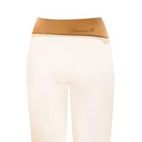 涞觅润丝【0.01】丝袜中腰深裆丝滑超薄性感透明连裤袜 蜜色 无缝开裆M码 