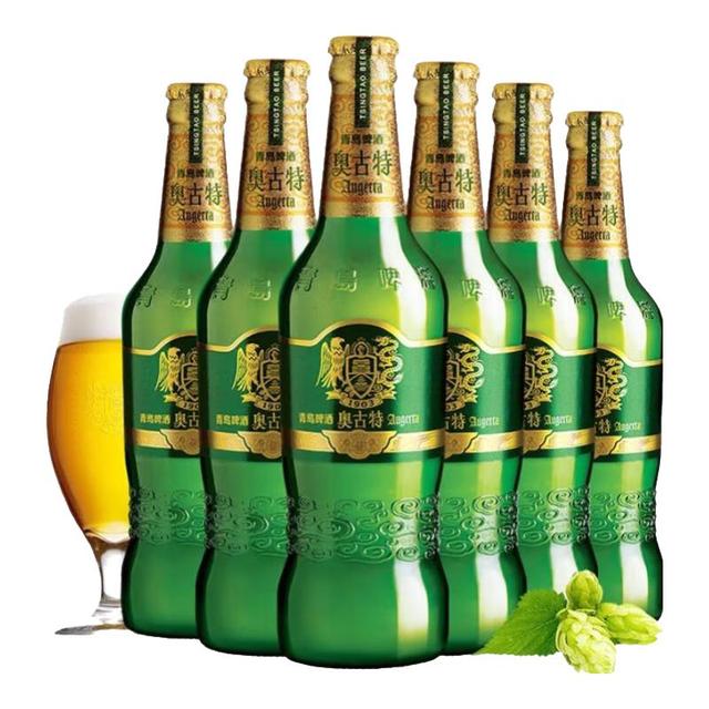 PLUS会员：Augerta 青岛啤酒（TsingTao）奥古特480ml*6瓶 整箱装