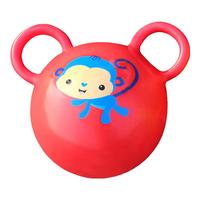 费雪儿童拉拉球宝宝训练摇铃球小孩小皮球甩甩球 红色