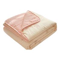 猫人A类水洗棉夏凉被子空调被夏季刺绣薄被芯单双人夏被四件套可机洗 奶茶小熊【A类刺绣水洗棉】 单人夏被：150*200cm