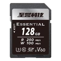 至誉科技128GB SD内存卡 U3 V60 6K高速相机存储卡 微单相机储存卡 读速250MB/s 写速100MB/s 128GB|进阶摄影 6K畅拍