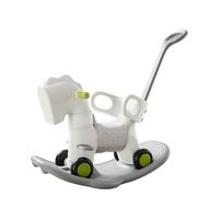 babycare摇摇马六合一多功能男女孩木马玩具-辛德白摇马+粉色坐垫