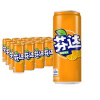 Fanta 芬达 汽水 橙味 330ml*24听 摩登罐