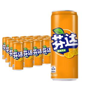88VIP：芬达 可口可乐 芬达（橙味） 摩登罐 330ml*24罐