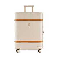 愛可樂 ECHOLAC  轻奢防刮行李箱大容量高端拉杆旅行箱PC237王朝时光箱奶茶色28吋