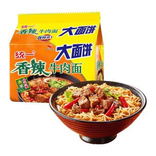 统一 香辣牛肉味 方便面  香辣牛肉五连包