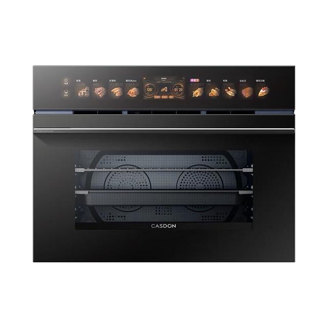 凯度 Casdon 52L蒸烤箱一体机19英寸画境大彩屏 无极双热风2.0嵌入式变频微蒸烤SR52FDF24-TR Pro