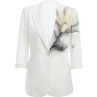 奈蔻【袁泉同款】NEXY.CO x 罗比联名系列秀场同款通勤休闲西装外套女 白色 L