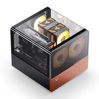 乔思伯（JONSBO）V12 黑色 MATX桌面机箱（海景房/Type-c Gen2 10Gbps+/北美胡桃木/MATX版型/23L体积/ATX电源）