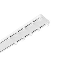 静音窗帘轨道双轨滑轨双排滑道窗帘杆窗帘盒一体式双层铝合金滑轮