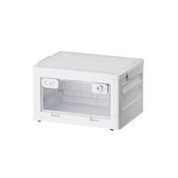 飞达三和书箱可折叠收纳柜零食整理箱储物箱衣服玩具书透明塑料箱梅雨季节 透明特大号 66cm 面宽