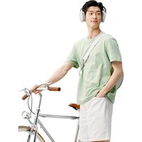 京东京造短袖T恤男纯棉男士夏季宽松女款 多色可选白小T打底 黑色 M
