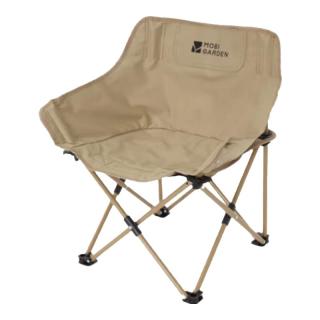 牧高笛 MOBIGARDEN）月亮椅 户外亲子露营便携折叠椅野餐烧烤懒人靠背椅 细沙黄