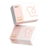 洁柔肤感抽纸加厚3层130抽纸巾面巾纸家用软抽擦手餐巾纸整箱卫生纸 3层 130抽*4包