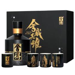舍得 酒智慧名人52度100ml*4瓶舍我其谁浓香小酒版白酒L