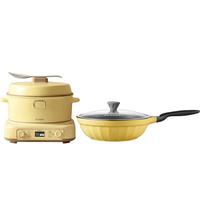 BUYDEEM/北鼎 IH加热 电饭煲电磁煲+不锈钢内胆+炒锅 小鹅黄 3L