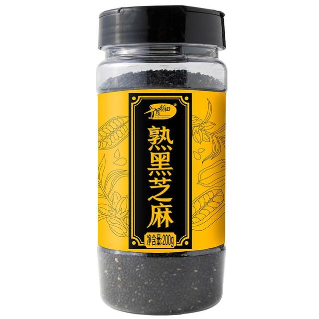 十月稻田 熟黑芝麻 200g
