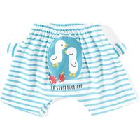 蕾叮咔2025夏婴儿印花大pp裤薄款纯棉透气可爱短裤男女宝宝短裤DFX 小鸭派对(网纱款) 90 cm