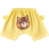 蕾叮咔2025夏婴儿印花大pp裤薄款纯棉透气可爱短裤男女宝宝短裤DFX 小熊(纯棉款) 73 cm 73cm