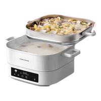 摩飞 电器（Morphyrichards）大容量6L蒸炖煮一体可预约定时不锈钢蒸屉锅 MR8901 6L 桑拿火锅3min速沸