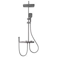 日丰花洒全套钢琴按键置物增压淋浴花洒套装多功能喷头铜主体淋浴器M7