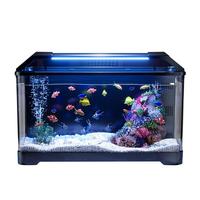 阔庭(KUOTING)鱼缸背滤款客厅2025过滤制氧一体机桌面家用生态造景鱼缸黑色