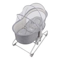 美斯特伦哄娃哄睡新生儿婴儿电动摇椅幼儿摇摆床摇篮床宝宝摇摇椅可坐平躺 深灰色3087