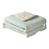 皇朝家私15%大豆纤维夏凉被空调被 抑菌可水洗双人薄被子被芯150x200cm 湖水兰【15%大豆纤维 抑菌裸睡】