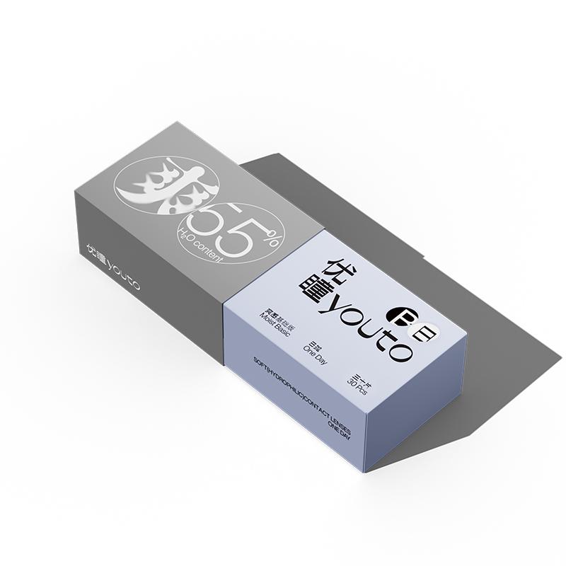 水晶球日抛隐形眼镜30片装超值近视有度数一次性不伤眼高清白片
