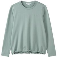 AIGLE艾高长袖T恤女士简约纯色休闲纯棉圆领上衣 瓷青色 BD382 40 (170/92A)