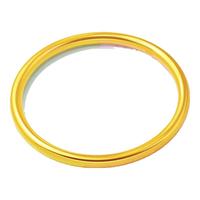 锦满园黄金手镯足金9999女款时尚光面真金镯子实心素圈手镯款按克 55.88克（圈口52-68留言备注）