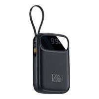 倍特源【3c认证】自带线充电宝超大容量移动电源适用华为小米苹手机便携小巧超级快充20000M可上飞机 珍珠白50000M【超级快充+电芯】顶配版