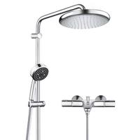 GROHE/高仪 恒温淋浴花洒套装+恒温龙头+下水
