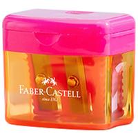 辉柏嘉（Faber-castell）双孔封盖式卷笔刀儿童削笔器削铅笔刀转笔刀小铅笔刀笔刨 红色