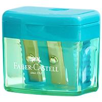 辉柏嘉（Faber-castell）双孔封盖式卷笔刀削笔器削笔刀转笔刀 绿色
