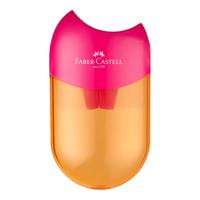 辉柏嘉（Faber-castell）双孔转笔刀 笔刨 削笔器 工具 玫红色 183567