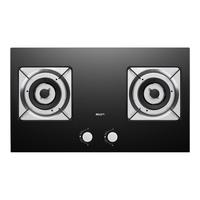 名气20%老板燃气灶大火力5.2kW猛火灶家用自适应可调节底盘钢化玻璃面板JZY-A6107B台式嵌入式 猛火灶5.2KW 液化气