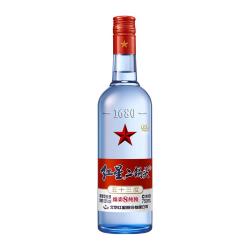 红星 二锅头53度蓝瓶八年陈酿750ml 6瓶装清香型白酒口粮酒绵柔8