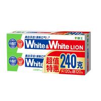 LION/狮王 美白清新 牙膏 泌凉青柠香 120g*2支