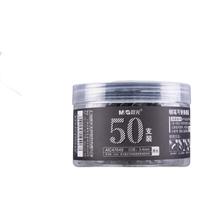 晨光(M&G) 3.4mm钢笔墨囊可擦替换大容量墨水内胆笔芯用笔记办公会议(可擦款需配合复写笔) 【不可擦】 黑色 50支(内径3.4mm)